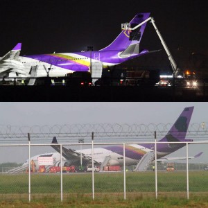 Thai Airways landing accident in Bangkok injures 13