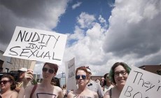 “Bare with us” topless rally in Canada