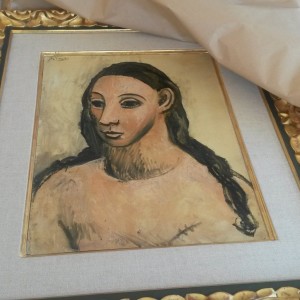 Picasso painting seized by French customs from a cargo boat