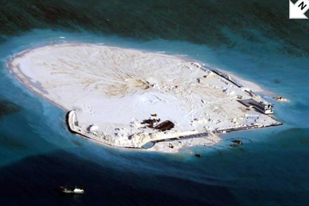 China reclamation, in South China Sea Dispute Increased tensions